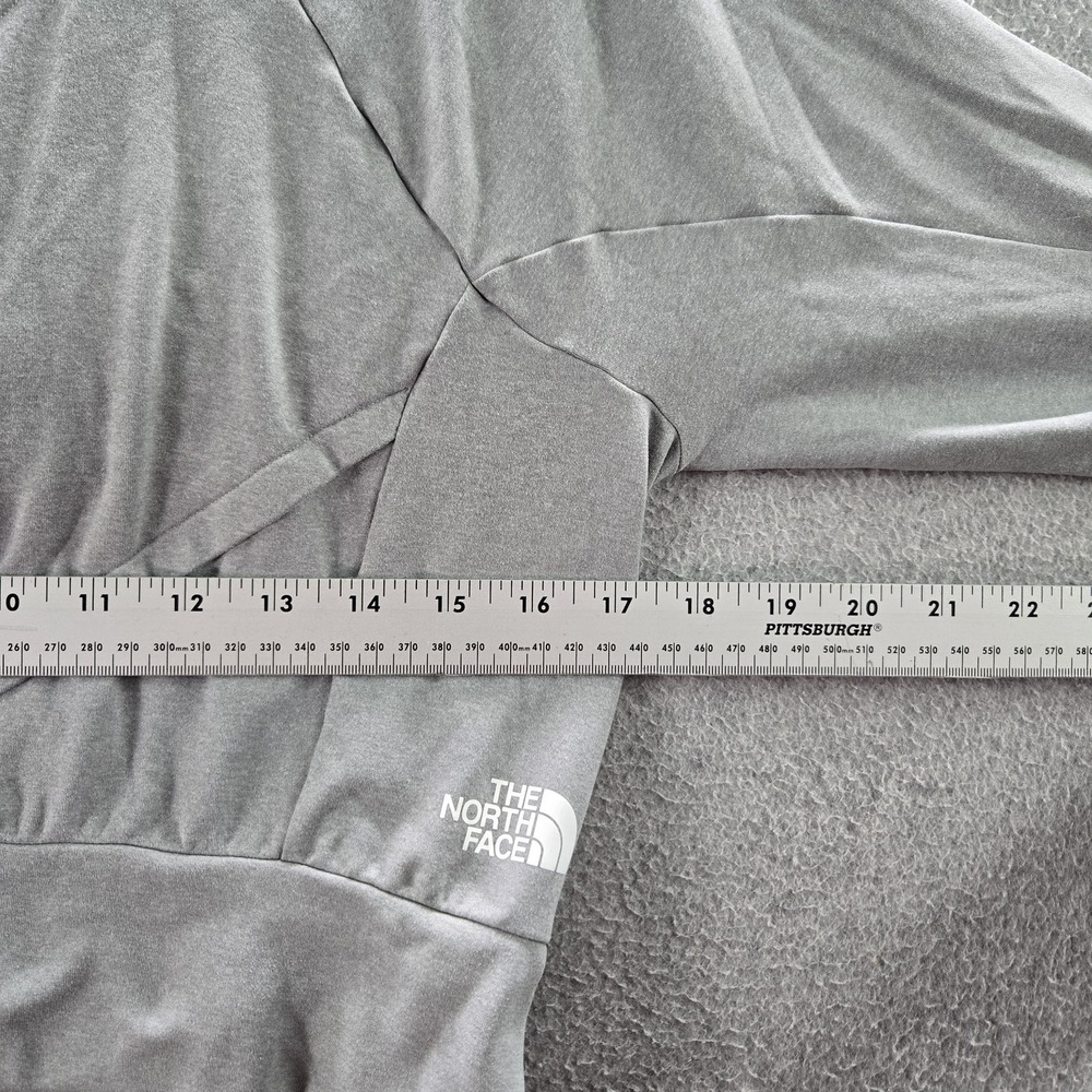 The North Face Women Sweatshirt S Gray Nylon Polyester Flashdry - Picture 8 of 11